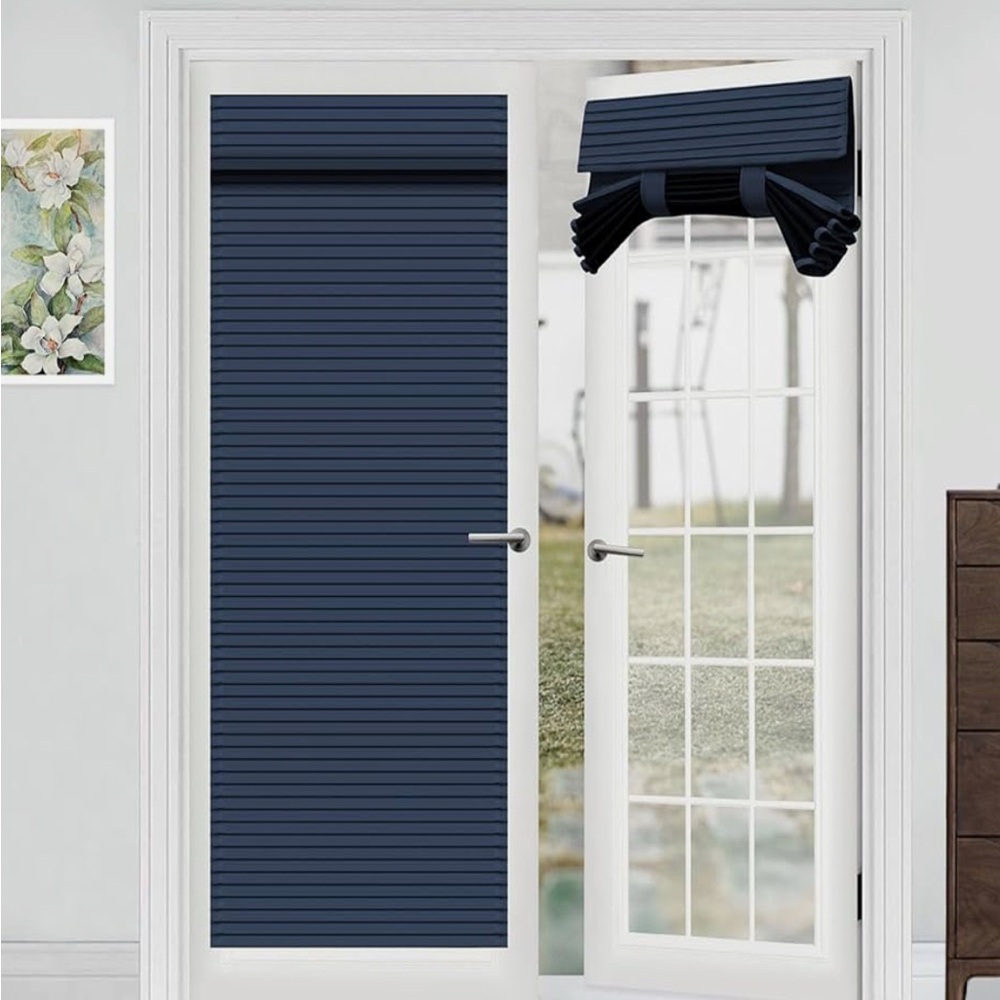 French Door Curtains Privacy Door Blind, Front Door Window Curtain new